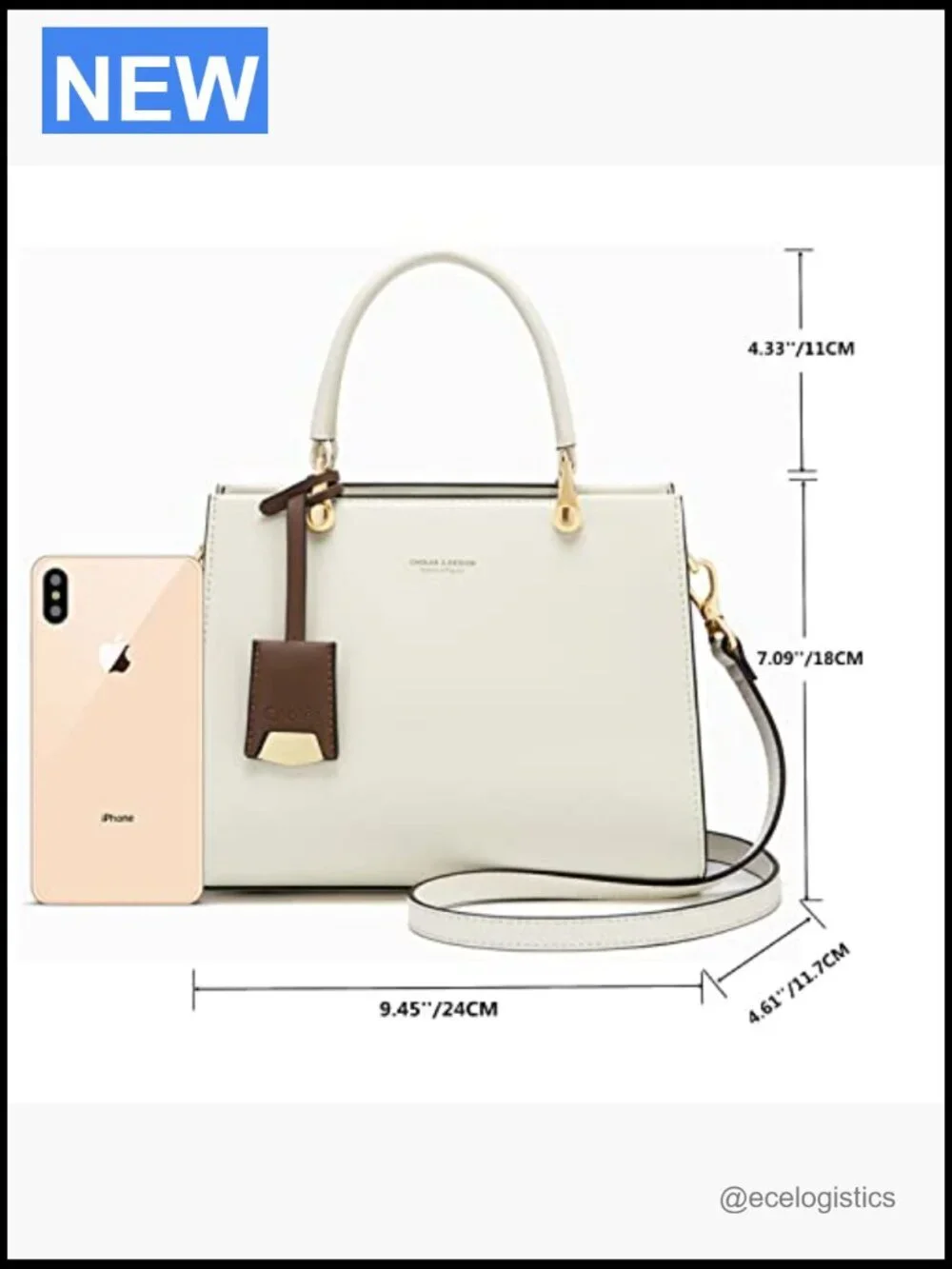 Large Capacity Genuine Leather Tote Satchel Shoulder Bag Handbag Purse
